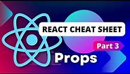 React Cheat Sheet - Part 3