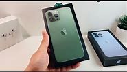 Alpine Green iPhone 13 Pro Max UNBOXING! + Sierra Blue Comparison