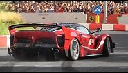 Ferrari FXX K EVO screaming in the streets of Milan during the 2018 F1 Live Festival!