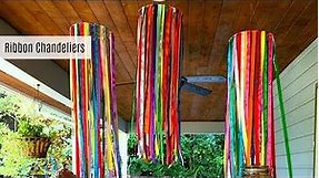 Ribbon Chandeliers | DIY Party Decor