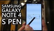 Samsung Galaxy Note 4: S Pen