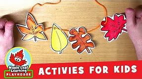 Autumn Leaves Activity for Kids | Maple Leaf Learning Playhouse