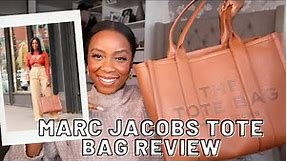 Marc Jacobs Leather Tote Bag Review | What Fits Inside