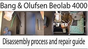 Bang & Olufsen Beolab 4000 Active Loudspeakers Disassembly process and repair guide