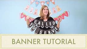 How to Make a Banner or DIY Bunting Using Printables - Party Banner Tutorial