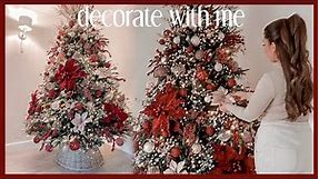 DECORATING MY CHRISTMAS TREE 2022 | blush, champagne & burgundy ✨