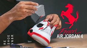 Air Jordan 4 Ferrari Custom Inspired by Michael Jordan's Car