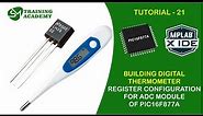 ADC register configuration for PIC16F877A microcontroller