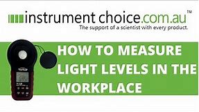 How to Measure Light Levels in the Workplace