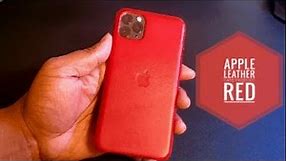 iPhone 11 Pro Max | Product Red Apple Leather Case