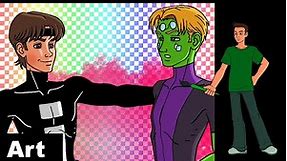 Art | DC Comics' Legion of Super-Heroes: Invisible Kid and Brainiac 5