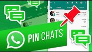 How to Pin WhatsApp Conversations to the Top of the Chat List | Keep Your Chats Organised