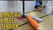 Bandsaw Basics: Setting Blade Tension