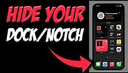How To Hide iPhone's Dock, Notch & Folder Background 📲| NO JAILBREAK | iOS 14 Customization