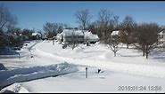 East Coast Snowstorm Time Lapse 22 - 24 January 2016