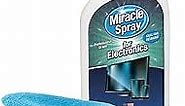 MiracleSpray for Electronics Cleaning, Safe Multisurface Cleaner for Any TV, Phone, Monitor, Keyboard, Screen, Computer, Includes Microfiber Towel - 16 Ounce Kit
