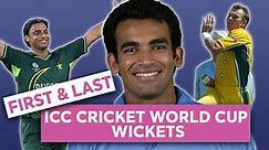 ☝️ That's out! First & Last Cricket World Cup Wickets