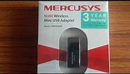 Mercusys MW300UM N300 Wireless Mini USB Adapter (Black)