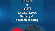 Click here to get FREE Bosch 18V Battery