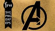 Avengers logo svg free, cutting file, avengers svg, instant download, silhouette, superhero svg, vector file, super hero svg, png, dxf 0111