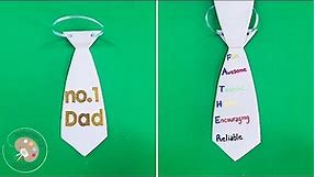 Father's Day Tie Card | Father's Day Craft for Kids | Easy Father's Day Card