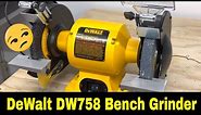 Dewalt DW758 Bench Grinder and its pros and cons
