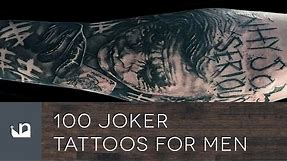 100 Joker Tattoos For Men