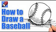 How to draw a Baseball Real Easy