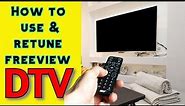 TV TUNING || How To Install Channels 2021 || How To Use & Retune Free view DTV || DTV Tune