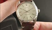 Rolex Precision Vintage Stainless Steel Silver Dial Mens Watch 6426 Review | SwissWatchExpo
