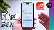 iOS 17 Beta 8 -- FINAL Beta! When Will It Be Released?!