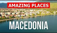 Macedonia country tour | Attractions, lakes, mountains, nature, cities | 4k video | North Macedonia