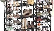TIMEBAL 9 Tiers Shoe Rack Storage Organizer Shoe Shelf Organizer for Entryway Holds 50-55 Pairs Shoe and Boots, Stackable Shoe Cabinet Shoe Rack Organizer Large Shoe Shelf for Closet Bedroom Hallway