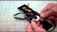 How to attach a leather and silver concho to leather
