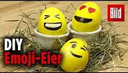 Wir machen Oster Eier mit Emoji-Deko und es ist super einfach ;)