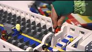 A LEGO ® airplane made of 9,764 bricks