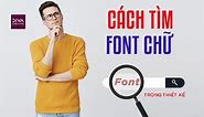 Hướng dẫn tìm font chữ trong thiết kế đồ họa