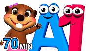 ABCs 123s + More | Alphabet Numbers Nursery Rhymes | Kids Learn 3D Cartoons by Busy & Baby Beavers