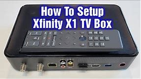 How To Setup Xfinity X1 Cable TV Box