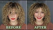 HOW TO CUT BANGS ON CURLY WAVY HAIR