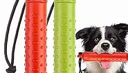 BINGPET Dog Float Bumper Toy - 9.3 Inch, Treat Dispensing Puzzle Toys, Training Dummy Retrieving Bumpers Summer Pool Toy Tug Game，Interactive Chase Toys, Suit for Small Medium Large Dogs