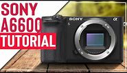 Sony a6600 Tutorial | How To Setup Your Camera