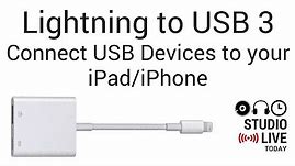 How to use a LIGHTNING TO USB 3 adapter (iPhone/iPad)
