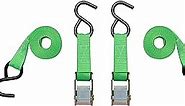SmartStraps 6’ Cambuckle Tie Down, 2 Pack — Standard Duty Tie-Down Ratchet Straps — 1,200lb Break Strength, 400lb Safe Work Load — Ideal for Tying Down Dirt Bikes, ATVs and Mowers
