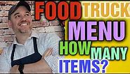 How Many Items Should Be On a Food Truck Menu: Create a Food truck menu