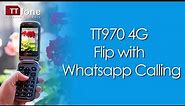 TTfone TT970 Whatsapp 4G Touchscreen Senior Big Button Flip Mobile Phone