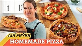 Air Fryer Homemade Pizza Recipes (Margherita + BBQ Chicken) | Cooking with Cosori