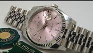 Rolex Datejust Pink dial ref 116234