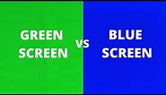 Green screen vs. Blue screen | Comparison