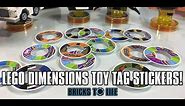AWESOME Lego Dimensions Toy Tag Stickers By MessyPandas!